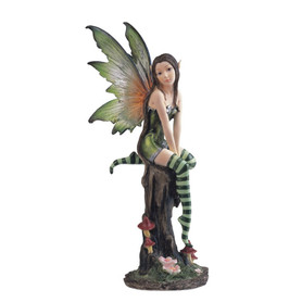 FAIRY GN W /CLR WING 8"