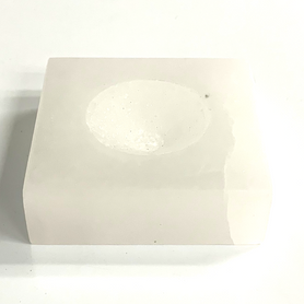 Selenite Square Ball Stand 2.75"