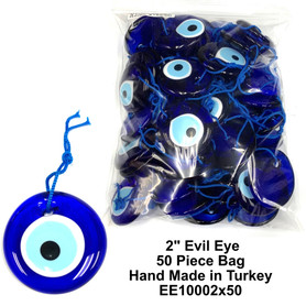 2" Authentic Turkish Evil Eye 50 Pack EE10002