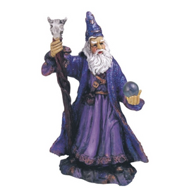Wizard, Purple 4"H Wizard, Purple 4"H