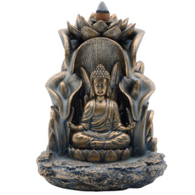 Backflow Incense Burner Thai Buddha 6" Backflow Incense Burner Thai Buddha 6"