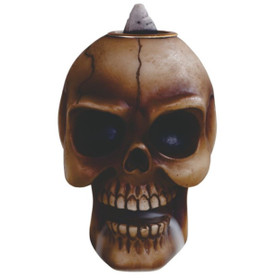 Skull Backflow Incense Burner LED 6 3/4"