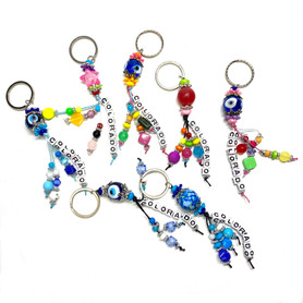Colorado Beaded Key chain Assorted 1 Count
