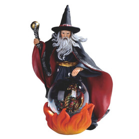 Wizard Snow Globe Statue 8.25" Wizard Snow Globe Statue 8.25"
