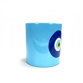 Evil Eye Light Blue Coffee Mug Cup 1.5 Cup Evil Eye Light Blue Coffee Mug Cup 1.5 Cup