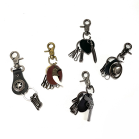 KC Western Key Chain Ring 1 Count Assorted