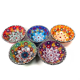 12cm Nimet Deluxe Turkish Porcelain Bowl – Hand-Painted Ceramic Dish (N80010)