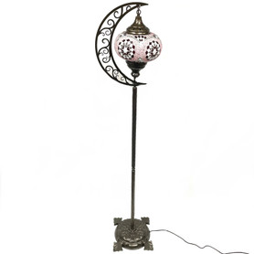 Crescent Moon Floor Lamp B4 Turkish Mosaic Lamp 1 Count Assort
