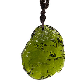 Faux Moldavite Stone Pendant Necklace Shiny 1 Count Assorted Shapes Faux Moldavite Stone Pendant Necklace Shiny 1 Count Assorted Shapes