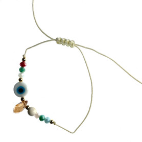 Delicate Evil Eye The World is Ours Bracelets Assorted Colors 1 Count Delicate Evil Eye The World is Ours Bracelets Assorted Colors 1 Count