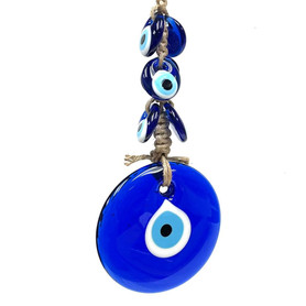 Evil Eye Celebration With Jute Macramé 4"x11"