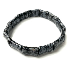 Snowflake Obsidian Serenity Gemstone Bracelet