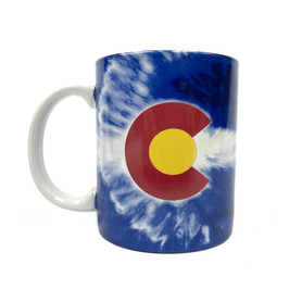 Tie Dye Colorado Flag Mug Souvineer