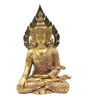 Buddha Gold 11 3/4"H Buddha Gold 11 3/4"H