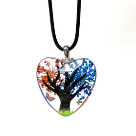 Pressed Flower Pendant Necklace on Cord 1 Count Assorted