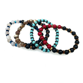 Stone and Hematite Bracelets 1 Count Assorted Stone and Hematite Bracelets 1 Count Assorted