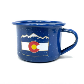 Colorado Flag Enamel Glad Mug 4oz
