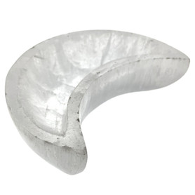 Selenite Moon Dish Bowl Sacred Moon Goddess 4.25" Selenite Moon Dish Bowl Sacred Moon Goddess 4.25"