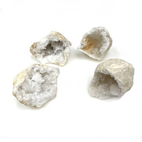 Precracked Complete White Geodes 5"+- 1 Piece