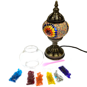 DIY Turkish Mosaic Lamp Kit "Build your own" - Pedestal Table Top Heavy Base MB2
