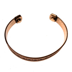 Chain Waves - Handmade Copper Bracelet with Magnetic Field 5608
