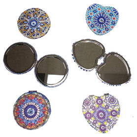 Bejeweled Evil Evil Compact Mirror 1 Count Assorted