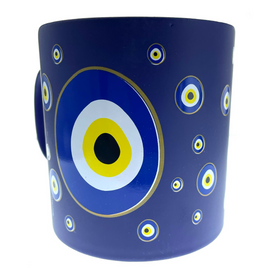 Evil Circle Eyes Dark Blue Coffee Mug Cup 1.5 Cup Evil Circle Eyes Dark Blue Coffee Mug Cup 1.5 Cup