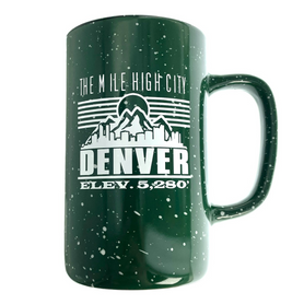 Colorado Speckled Mile High Green Mug 18oz Colorado Speckled Mile High Green Mug 18oz