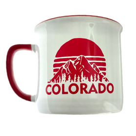 Colorado Vintage Sunset Red Mug 14oz