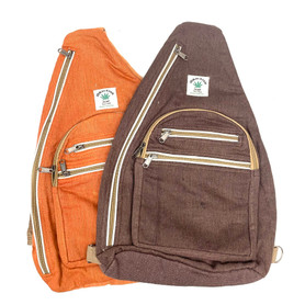 Sturdy Cotton Hemp Cross Side Bag Assorted Colors Sturdy Cotton Hemp Cross Side Bag Assorted Colors