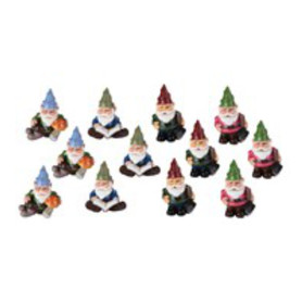 Mini Garden Gnome Set of 12 x 1.75" Mini Garden Gnome Set of 12 x 1.75"