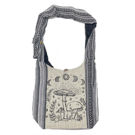 Cotton Mushroom Print Cross Body Bag