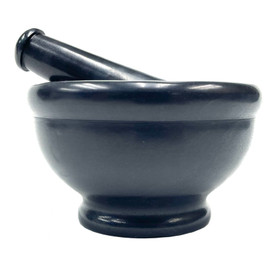 Black 5" Soapstone Mortar and Pestle Black 5" Soapstone Mortar and Pestle