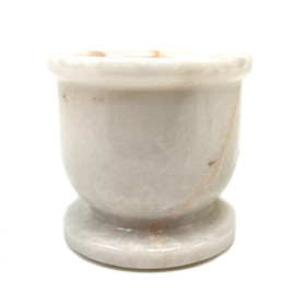 White Marble 2.5" Mortar and Pestle