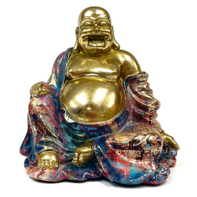 Happy Buddha Poly Statue 10"x11" Happy Buddha Poly Statue 10"x11"