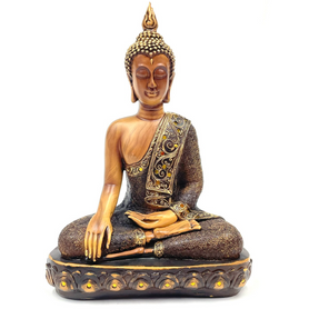 Praying Buddha Poly Statue 12"x15" Praying Buddha Poly Statue 12"x15"