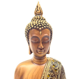 Praying Buddha Poly Statue 12"x15" Praying Buddha Poly Statue 12"x15"