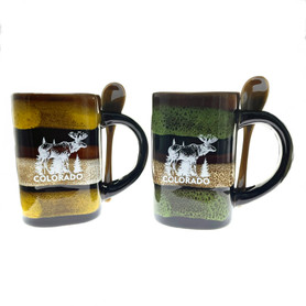 Colorado Flag Enamel Glad Mug 4oz - Paykoc Imports, Inc.