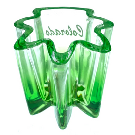 Glass Colorado Marijuana Leaf Shot Glass Glass Colorado Marijuana Leaf Shot Glass