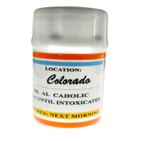 Colorado Marijuana Prescription Shot Glass Ceramic Colorado Marijuana Prescription Shot Glass Ceramic