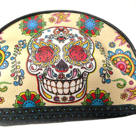 Sugar Skull Makeup Bag Assorted 1 Count Sugar Skull Makeup Bag Assorted 1 Count