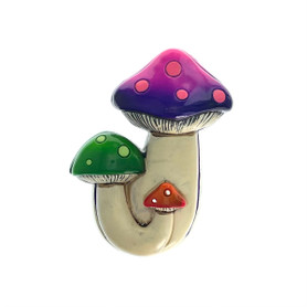 Trippy Mushroom Colorful Stash Box 6" Trippy Mushroom Colorful Stash Box 6"