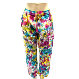 Cotton Tie Dye Swirl Mushroom Butterfly Trousers Cotton Tie Dye Swirl Mushroom Butterfly Trousers