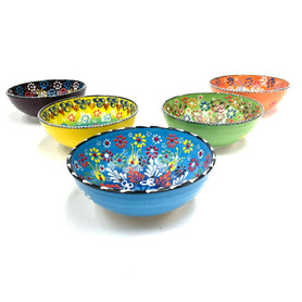 Hand Painted Ceramic Bowl 15cm 5.9" 1 Count Assort Hand Painted Ceramic Bowl 15cm 5.9" 1 Count Assort
