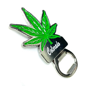 MJ Leaf Colorado Magnet Bottle Opener MJ Leaf Colorado Magnet Bottle Opener