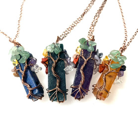 Gem Tree Pendant 1 Count Assorted Gem Tree Pendant 1 Count Assorted
