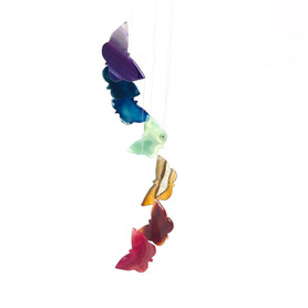 Mobile Chime Agate Chakra Butterflies 27" Mobile Chime Agate Chakra Butterflies 27"