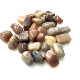 Moonstone Mix Tumbled by the Pound 1"-2" Pieces Moonstone Mix Tumbled by the Pound 1"-2" Pieces