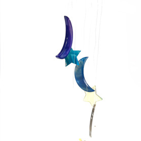 Mobile Chime Agate Chakra Stars 27" Mobile Chime Agate Chakra Stars 27"