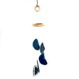 Agate Windchime 5 Slab Wooden Top Agate Windchime 5 Slab Wooden Top